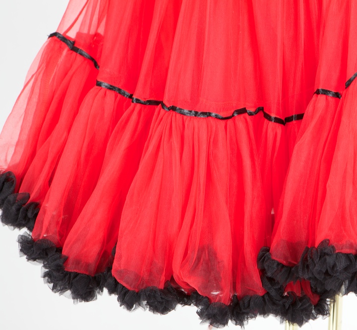 311955 MarJo Fluffy Petticoat 55er rot schwarz Gr XS